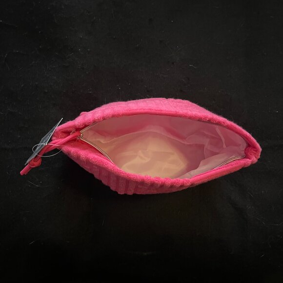 NWT Ulta Beauty Hot Pink Terrycloth Cosmetic Bag - Picture 4 of 6